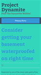 Mobile Screenshot of projectdynamite.com